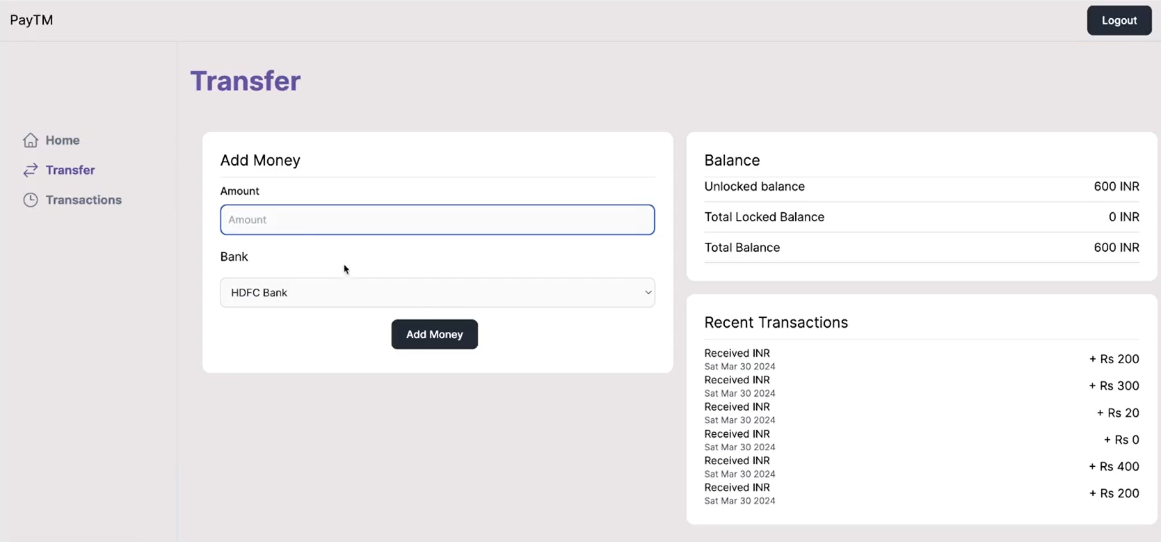 Paytm Clone