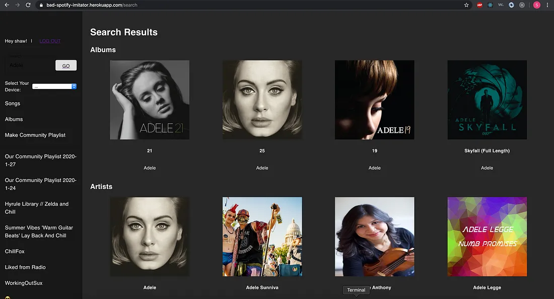 Spotify Clone
